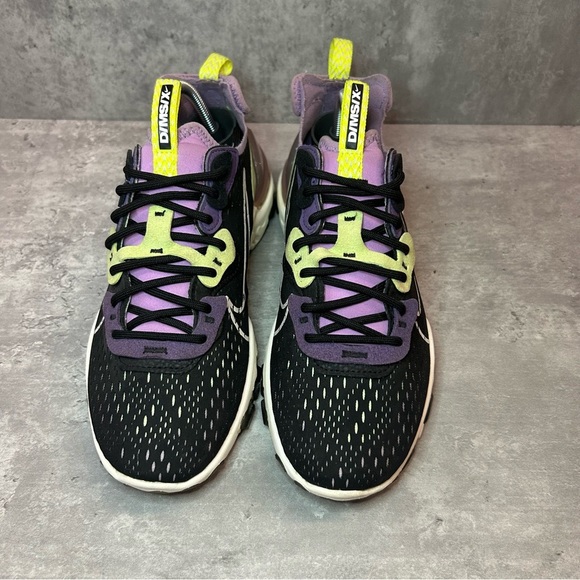 Nike React Vision Running Shoes CI7523-002 Womens sz 7 - black/purple - Picture 2 of 6
